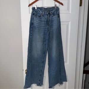 American Eagle Outfitters Medium Blue Wide Leg Jeans